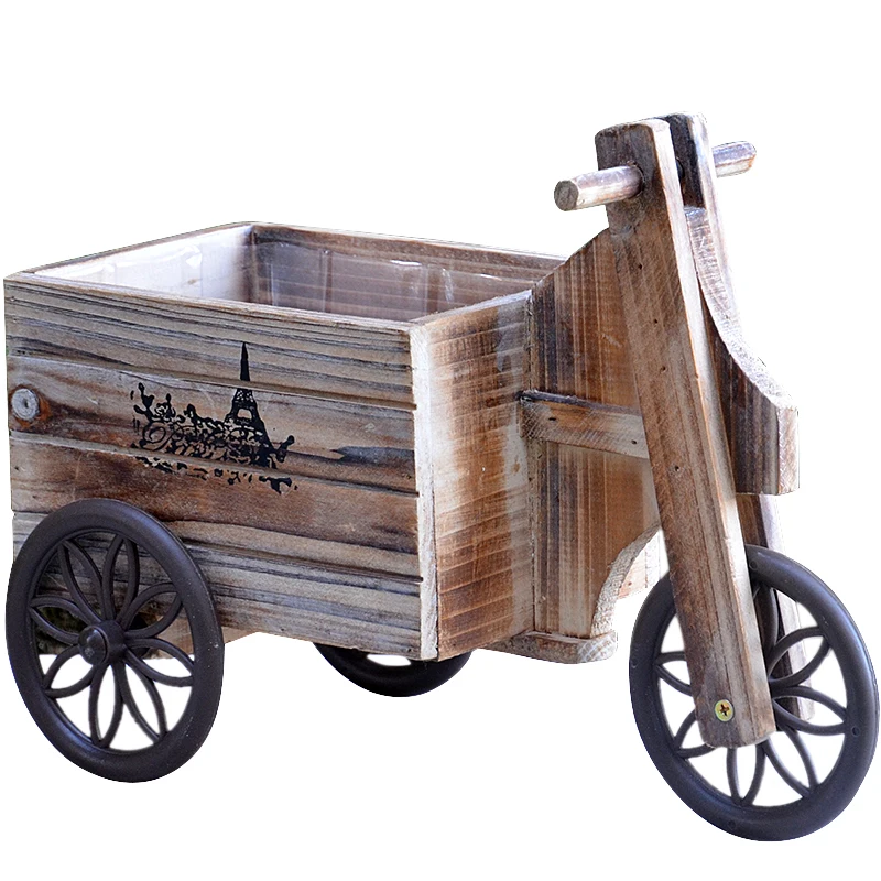 

Винтажная маленькая ручная корзина, Цветочная посуда, натуральный деревянный цветочный горшок, украшение для дома и сада, цветочный горшок