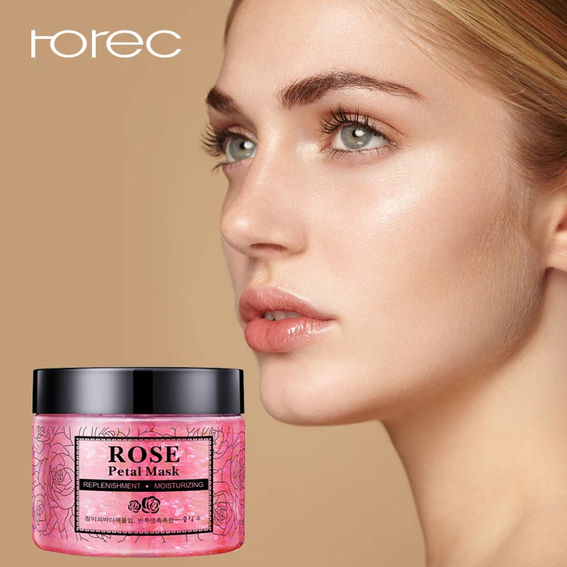 ROREC маска для лица с розами осветляющая и увлажняющая листовая ухода за лицом