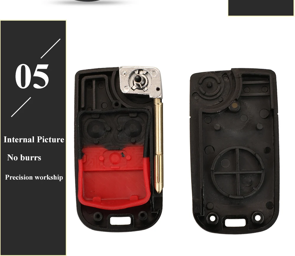 Keyforkess 10X FO38/FO21 modificato Flip Key Shell per Ford Edge spiegatore fuga spedizione Focus Lincoln Navigator Remote Fob Case - H6545cb5ddc34494bbdb889a89438890d6