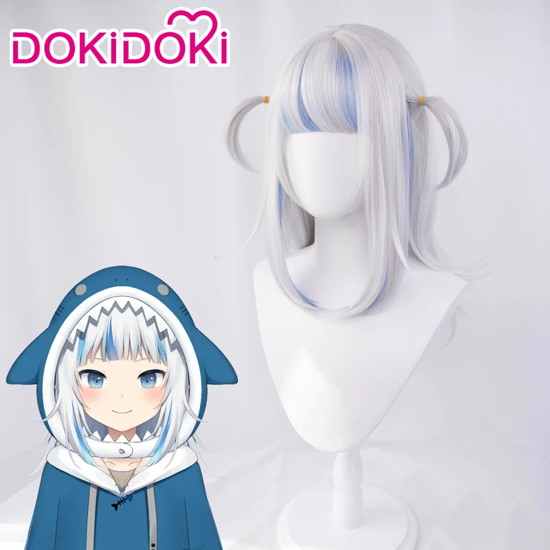 Парик DokiDoki Hololive для косплея на английском языке парик Gawr Gura милый Gura|Игровые