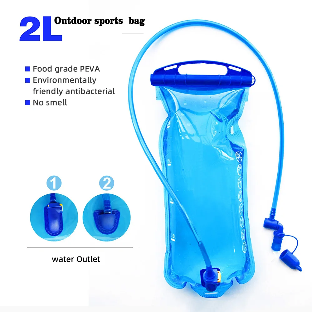 COPOZZ 2L/3L Открытый Велоспорт Бег Складная PEVA горный мешок воды спортивная Гидратация мочевого пузыря для верховой езды Кемпинг Туризм Альпинизм