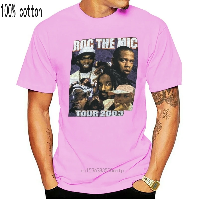 Rap T Shirt Hip Hop VTG M Concert Tour Snoop Busta Missy 50 Cent Bone Jay Z Roc |