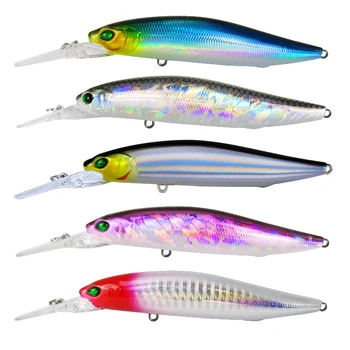 

Wokotip Floating Minnow Crankbait Wobbler Fishing Lure 10g/110mm 14g/125mm Tungsten Magnetic System Pike Bait