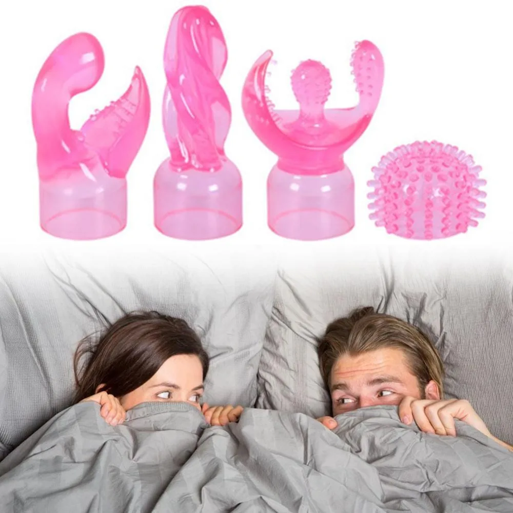 

Cordless Magic Wand Massager Attachment Prefessional Tools Attachments Stimulator Silicone Accessories(4Pcs/Set)
