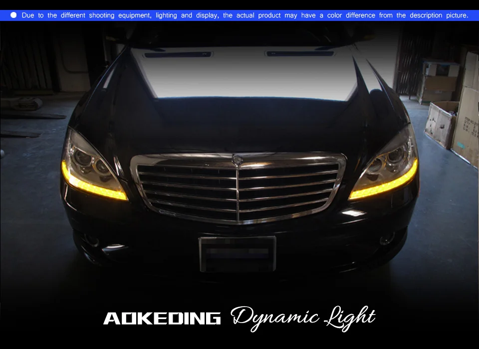 AKD Автомобиль Стайлинг фара для W221 фары 2006-2008 S300 S400 светодиодные дневные ходовые огни на передних фарах сигнальная лампа Hid биксенон авто аксессуары
