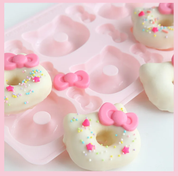 CHEFMADE hello kitty GenuineLicense не липкие Мультяшные пончики силиконовые формы для печенья трафарет для мастики формочки для торта, печенья, хлеба