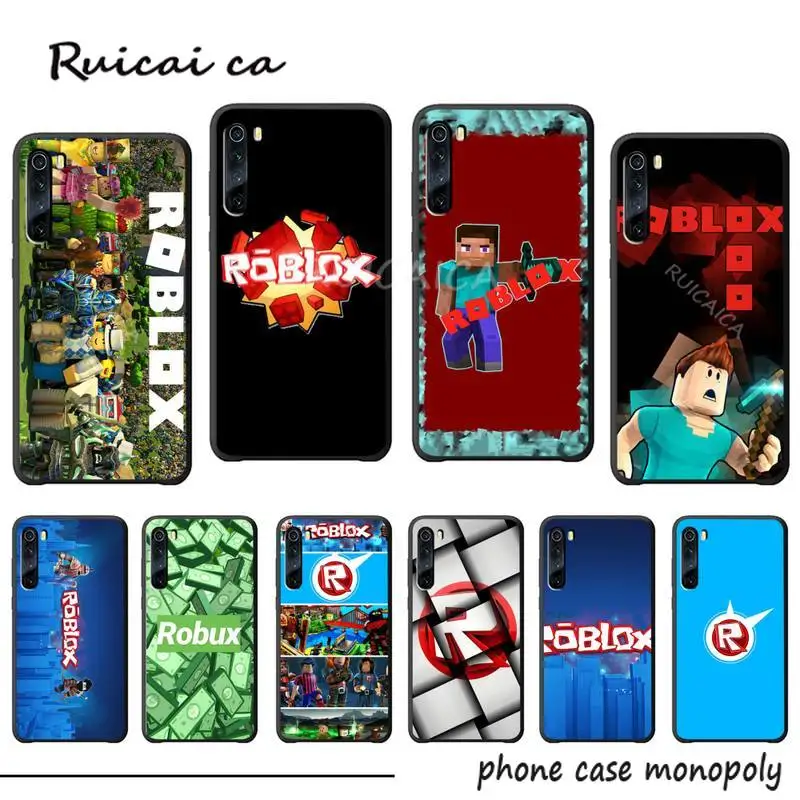 Игра Robloxes класса люкс чехол для телефона funda xiaomi redmi 7 7A 8 note 9 8t pro силиконовые чехлы
