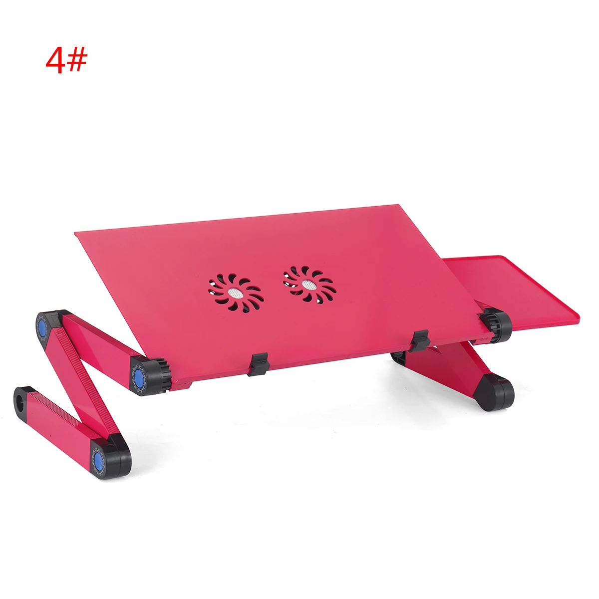 Aluminum Laptop Folding Table Computer Desk Stand for Bed 360 Degree Rotation MultiFunctional Portable Table 54*27*4.6cm 