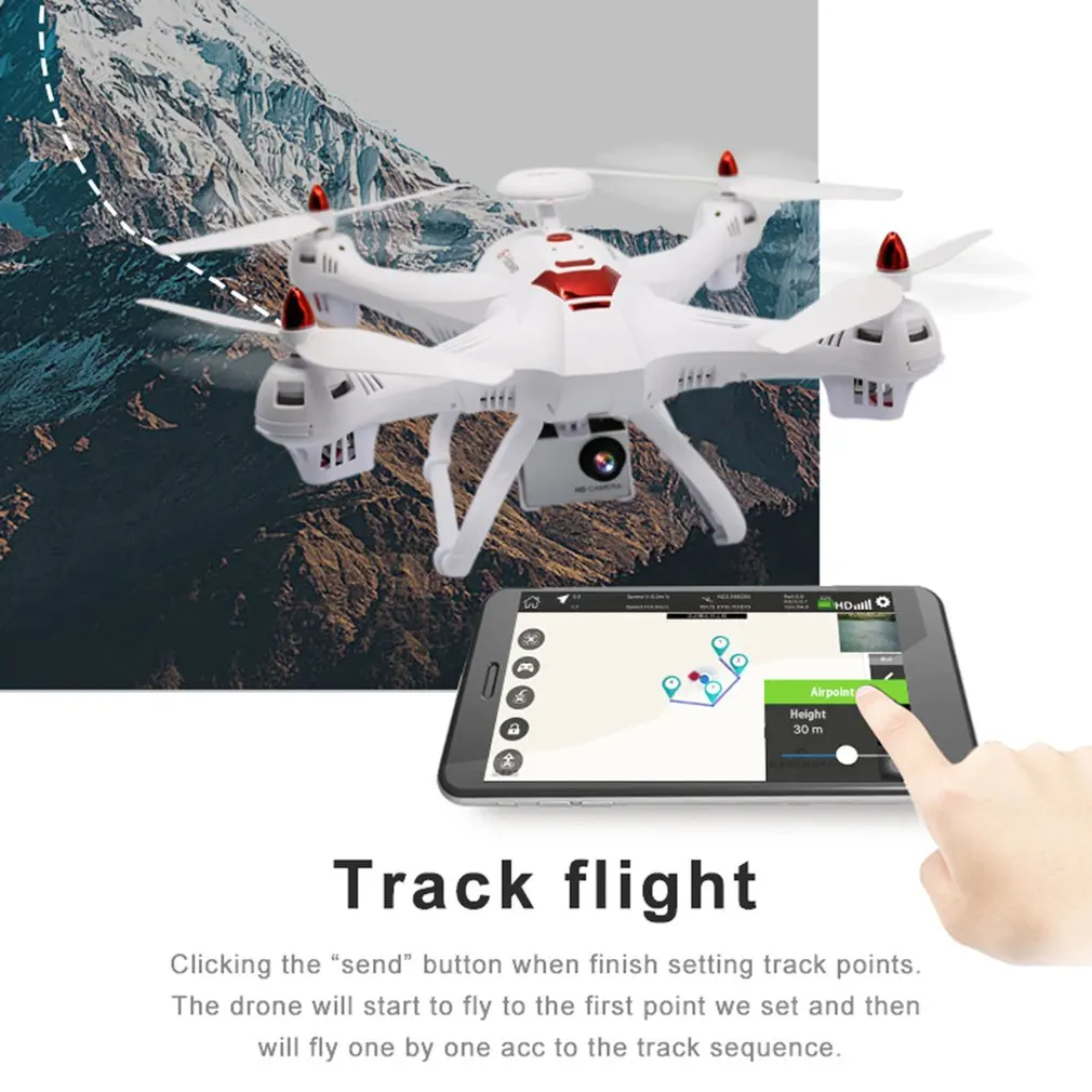 $174.23 5G Large 4axle Drone Aircraft Wifi GPS Aerial Remote Control Quadcopter Professional Model RC Dron