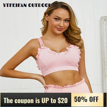 

SportsWear for Women Gym Sell Hot Lace Sports Bra Yoga Sports Top Fitness Vest Sport Underwear Comfortable and Breathable