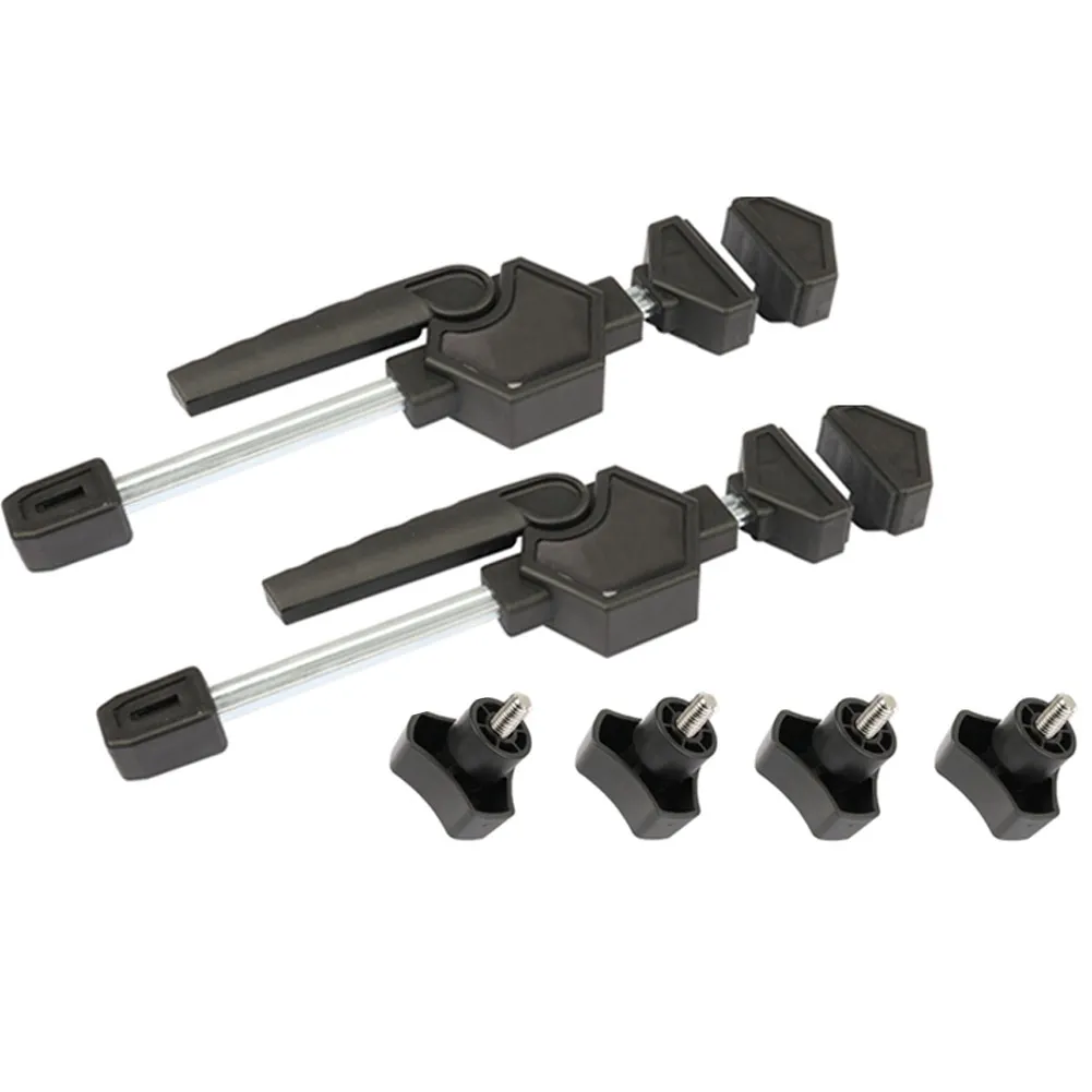 

2pcs Universal Woodworking Clamp Adjustable Frame Fight Splices Desktop Clip Fast Fixed Clip For Woodworking Benches