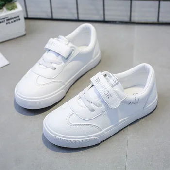 

Kids Sneakers Boys Shoes Girls Trainers Children Leather Shoes White Black School Shoes Pink Casual Shoe Flexible Sole Fashion