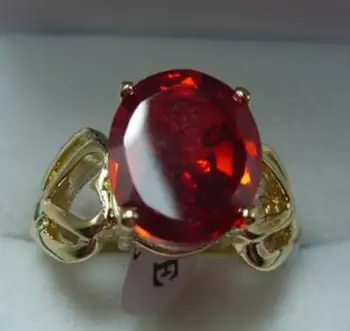 

Fashion jewelry 2 colors wholesale red/blue crystal 18k fashion ring(#7.8.9)