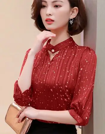 

Summer 2020 short sleeve blue t shirt Women Top Garment
