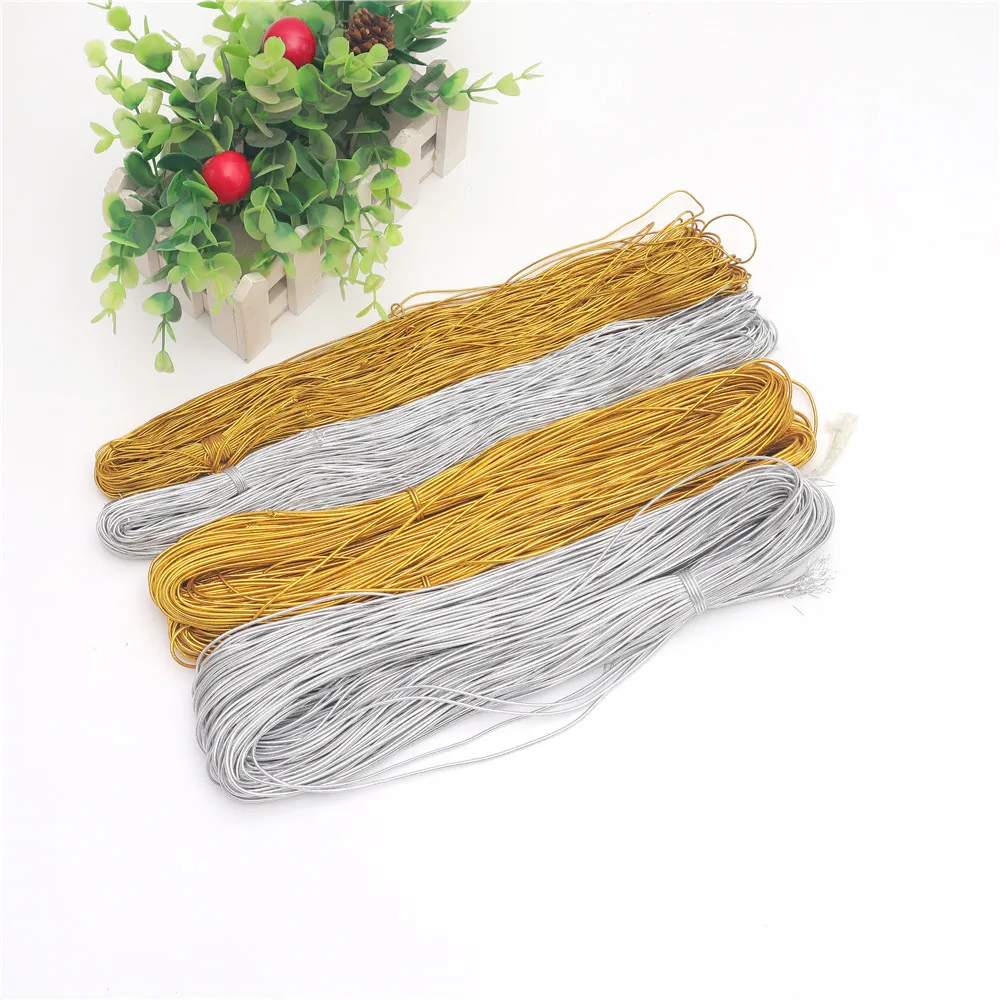 Corda elástica De cuerda para manualidades, suministros De Costura, decoración De Costura, De Ouro DS323 cordán, 1, 2mm
