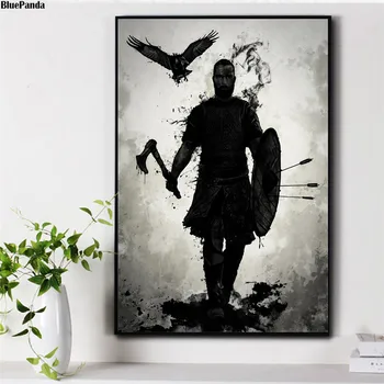 

To Valhalla Abstract Drawing Black White Canvas Prints Picture Modular Paintings For Living Room Poster On The Wall Home Decor
