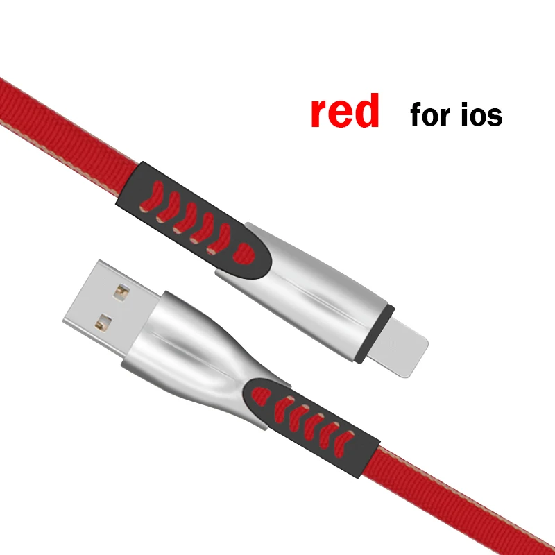 AN18 USB зарядная Кабельная линия type-C Micro для iOS 1 м 5A супер зарядное устройство USB линия передачи данных Android быстрое зарядное устройство USB кабель для мобильного телефона - Цвет: Red for IOS