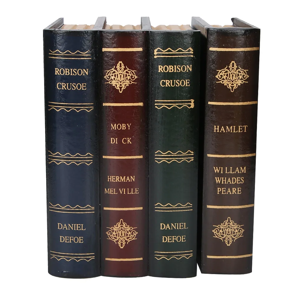 Scatole portaoggetti per libri finti decorativi vintage, modello di libro, ganizer, cavo a forma di libro, scatole portaoggetti per la casa, stile retrò  15