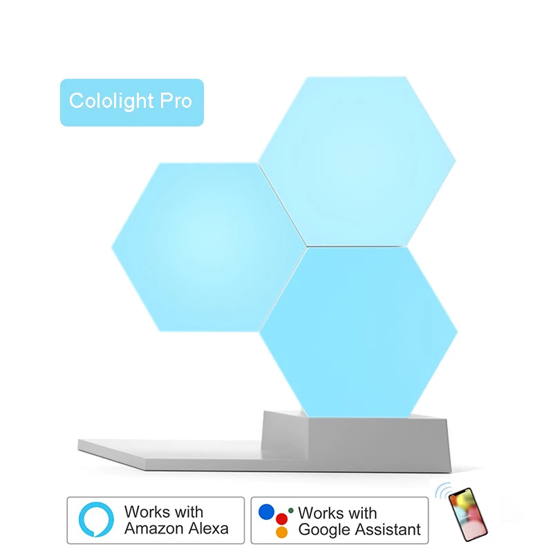 LifeSmart LED Quantum Light Smart Geometry Assembling DIY Lamp WiFi Work with Google Assistant Alexa Cololight APP Smart Control