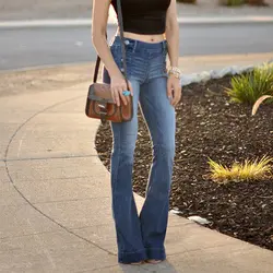 Джинсы женские с завышенной талией узкие джинсы деним обтягивающие женские джинсы женские широкие ноги ретро джинсы большого размера