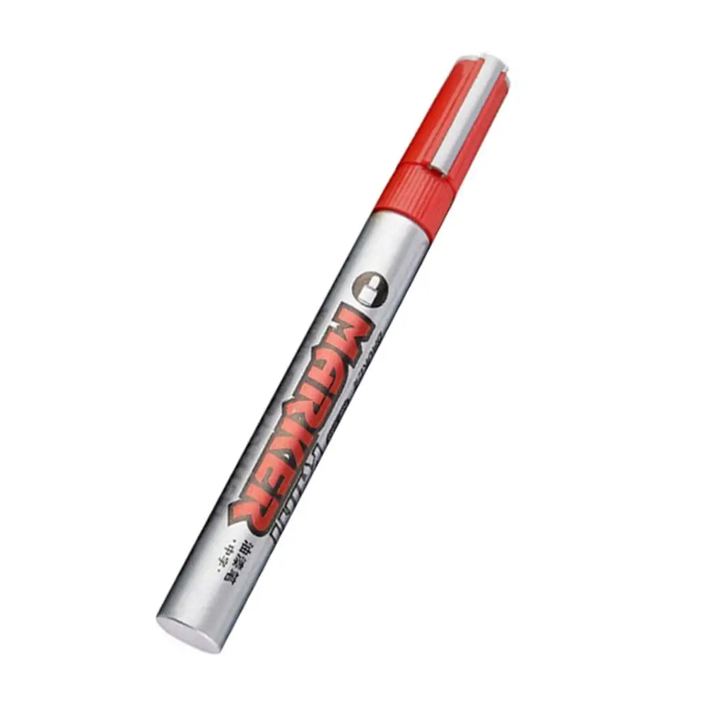 Red 12Pcs 12 шт./компл. Водонепроницаемый Универсальный царапины инструмент для ремонта ручка шины для легковых автомобилей Шины металлический Краски маркер для белой доски многоцелевой Прозрачная защитная плёнка против царапин для удаления - Цвет: Red 12Pcs