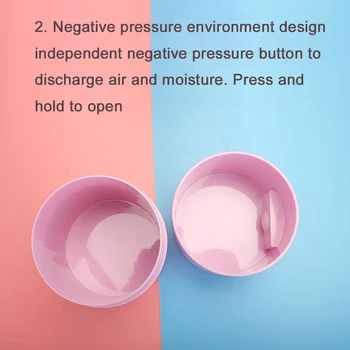 

Sealed Container Moisture Proof Press Type Hard Eyelash Glue Storage Tank Large Capacity For Grafting Eye Lash Matte Plastic