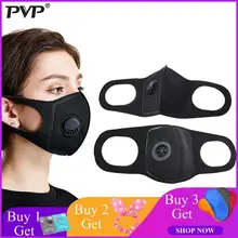 PVP 1Pcs Face Mask Dust Mask Anti Pollution Masks PM2.5 Activated Carbon Filter Insert Can Be Washed Reusable Mouth Masks warm
