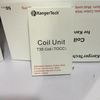 

Original 50pcs Kanger TOCC Coil electronic cigarette Kanger TOCC T3S Replacement Coils VS kanger ceramic coil /kanger SSOCC coil