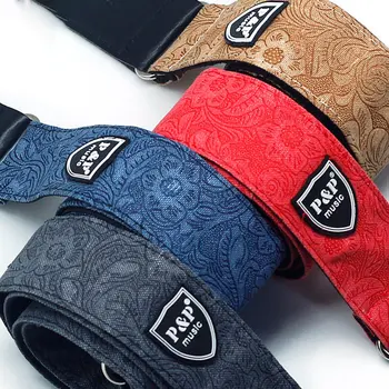 

New Guitar Shoulder Strap Universal Vintage Adjustable Denim Cotton Belt For Acoustic Electric Bass Guitars Guitar Accessories
