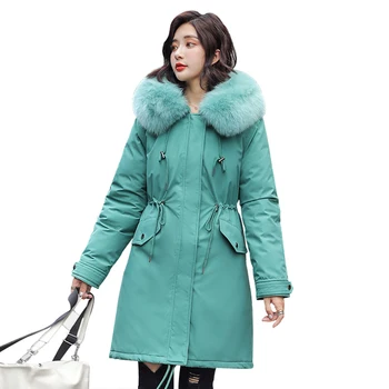 

Winter Parker coats 2020 winter new women coat jackets slim thickening -30 degrees warm winter fur collar hooded jacket Parker