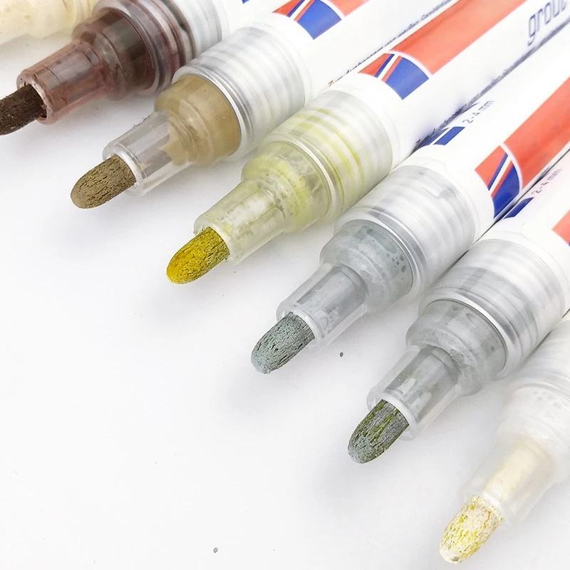 

Tile White Mark Pen Gaps Repair Refill Grout Refresher Shower Bathroom Paint Cleaner Mouldproof Filling Porcelain Agents Wall