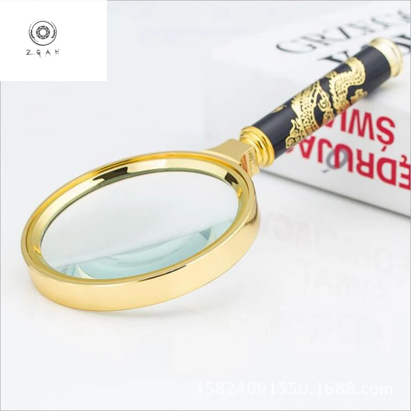 

ZGAH Multi-function reading magnifier 800mm handheld detachable HD 10 times magnifying glass