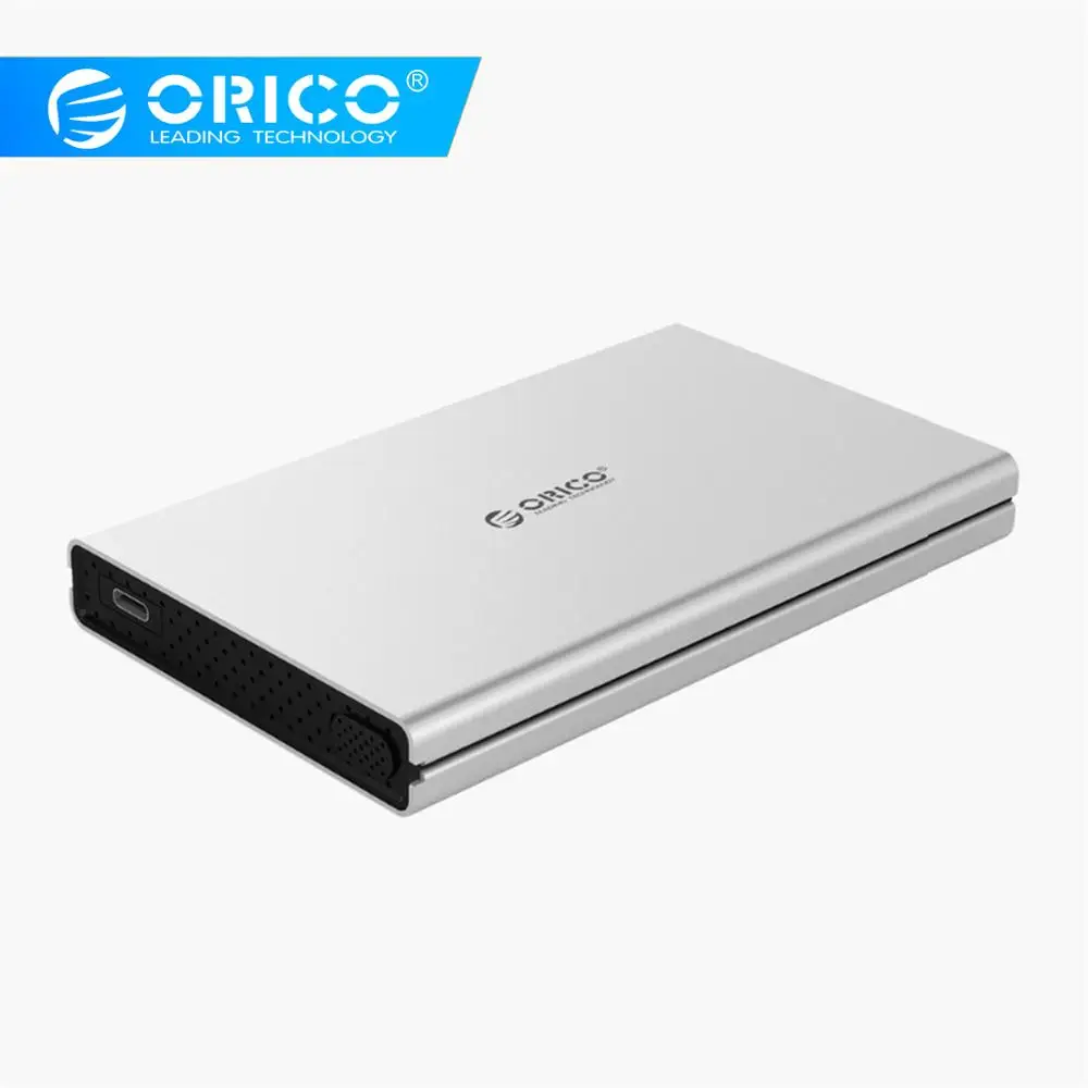 ORICO 2,5 дюймов SATA для type-C корпус для жесткого диска из алюминиевого сплава для Mac для Linux для Windows USB3.0 3,1