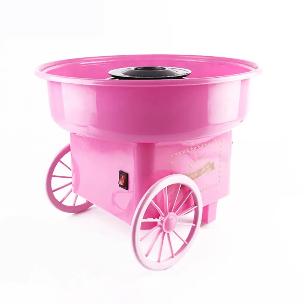 Ретро Зефир машина мини портативный бытовой хлопок конфеты машина стильный простой хлопок конфеты машина - Цвет: pink110-127V