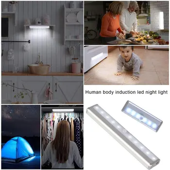 

PIR Body Induction Motion Sensor Lighting Closet Night Lamp LED Drawer Wardrobe Night Light Wall Lamp