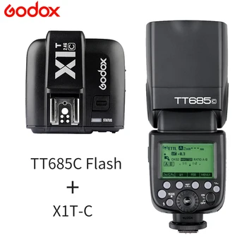 

Godox TT685C TT685S TTL 1/8000s High Speed Wireless 2.4G Speedlite with X1TC XTS Transmitter for Canon Sony
