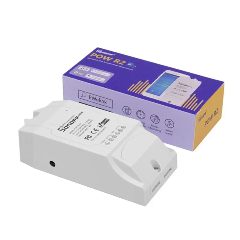 

SONOFF POW R2 15A 3500W Wifi Switch Controller Real Time Power Consumption Monitor Measurement For Smart Home Automation