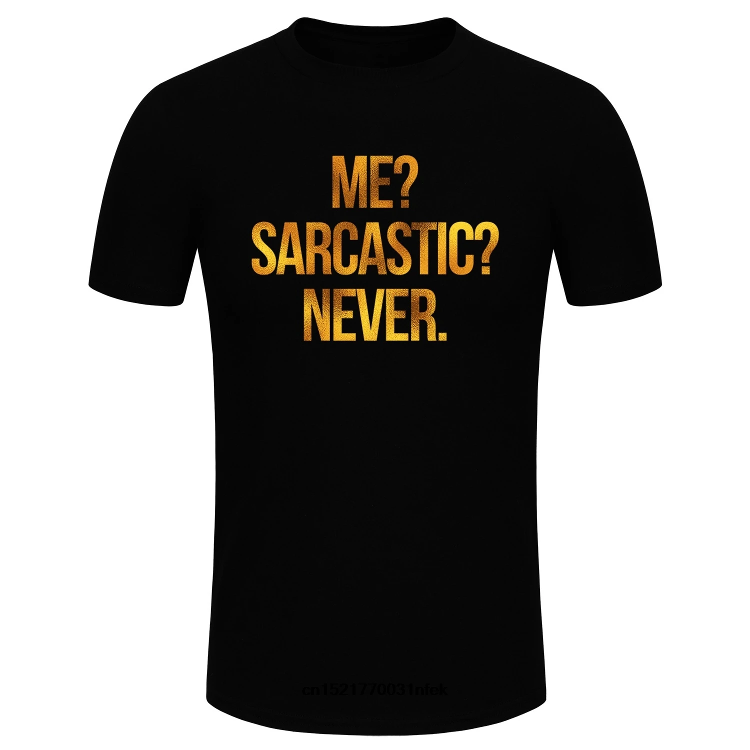 Мужская футболка с надписью Fashion Me Sarcastic Never Gold Glitter (Размер X) Футболка wo men | одежда