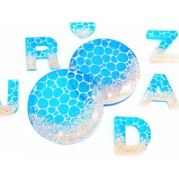 

Handmade Water Wave Ripples Mold Epoxy Resin Ocean Theme Pendant Jewelry Making