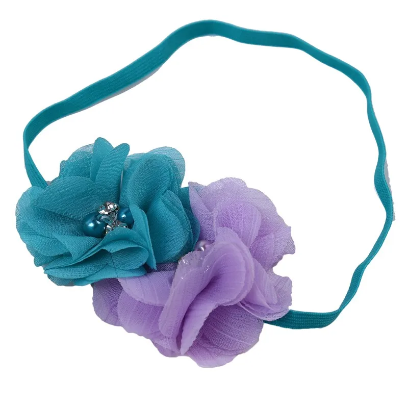 New Newborn Baby Girls Tutu Skirt Headband Set Chiffon Flower Hairband Infant Toddler Lace Band Photography Prop