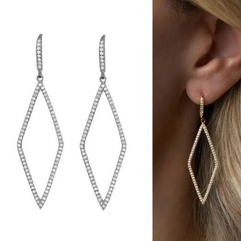 

2018 Rushed Promotion Round Trendy Pendientes Oorbellen 100% 925 Sterling Big Fashion Women Jewelry Micro Pave Cz Hook Earring