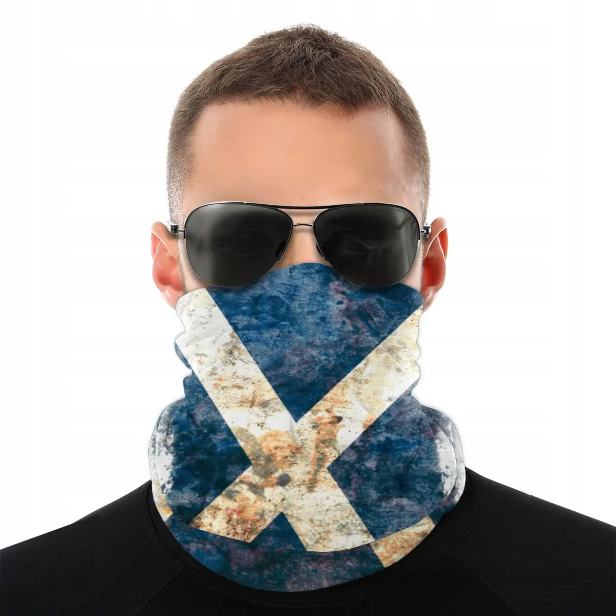 Bufanda con bandera escocesa para hombre y mujer, mascarilla con calentador de tubulares a de viento para ciclismo y escalada|Bufandas de hombre| - AliExpress
