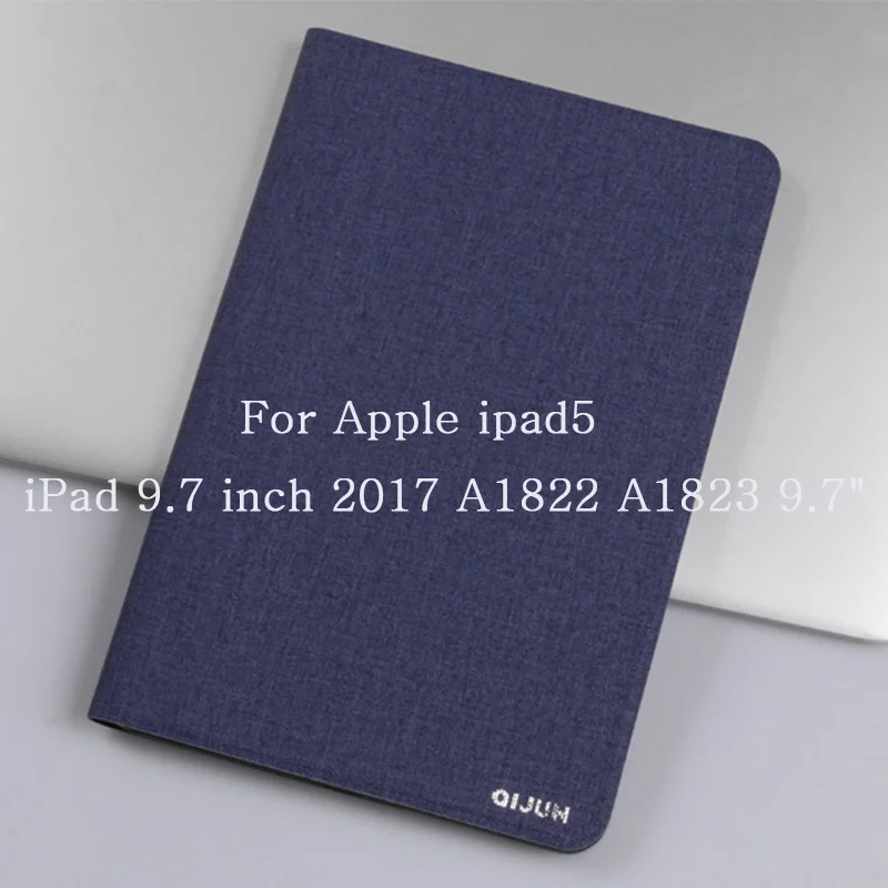 Чехол для ipad 5 6 ipad 9,7 Qijun планшетный чехол для ipad 5 ipad 6 A1822 A1823 A1893 A1954 мягкое силиконовое покрытие Стенд кожаный чехол - Цвет: iPad 5 ipad 9.7 2017