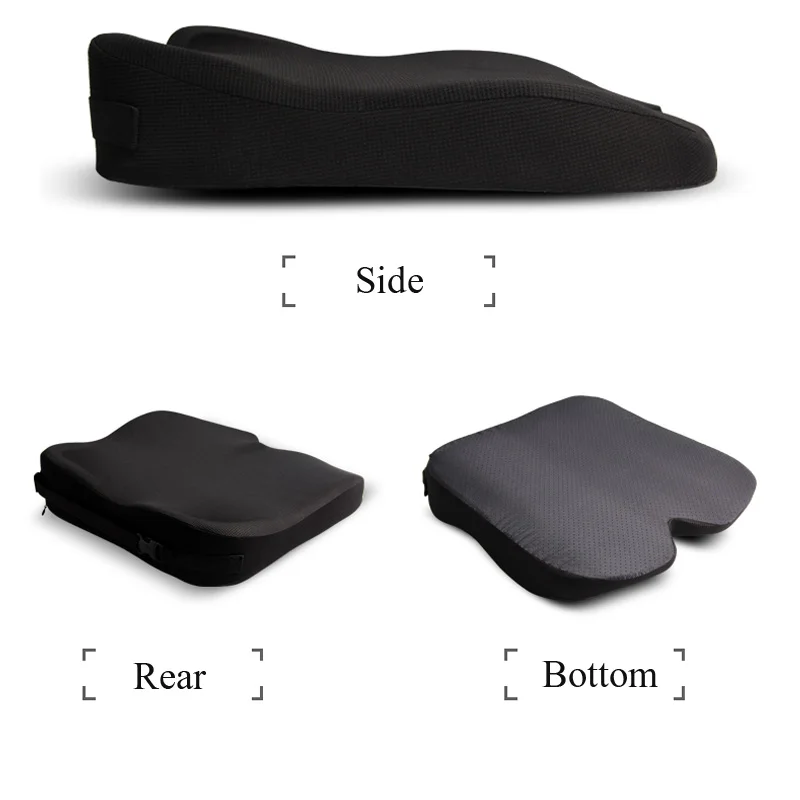 Memory Foam автомобильные сиденья, вспомогательные подушки «Booster» для взрослых, высота, женские черные чехлы для автокресла, подпорка с высокой спинкой, с ремнем безопасности