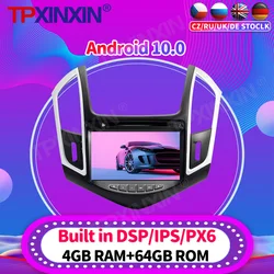 Radio Multimedia con GPS para coche, reproductor de vídeo estéreo con Android 10, accesorios, DVD, 2Din, para Chevrolet Cruze 2012, 2013   2015