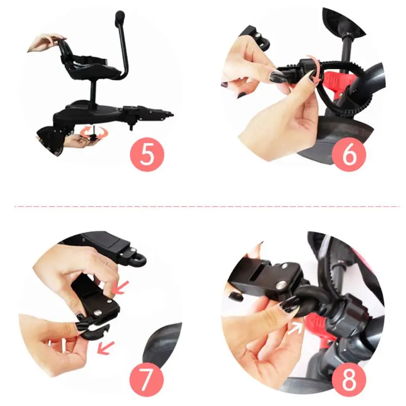 

Baby Baby Stroller Accessories Foot Support Twin Baby Pedals Hanging Trailer Skateboards Sit Pedal Universal Rear Tail Seat