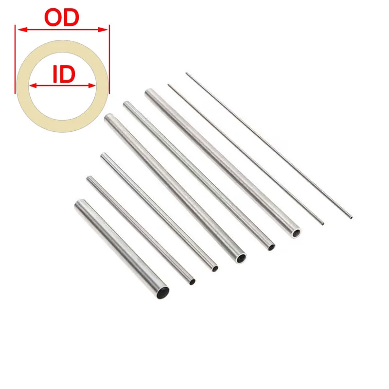 Uxcell 4Pack 304 Stainless Steel Tube, 3mm OD 0.2mm Wall