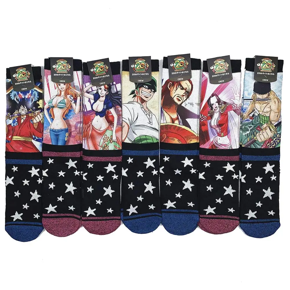 Originality One Piece Cos Socks Agatsuma Zenitsu Women Men Cotton Ankle