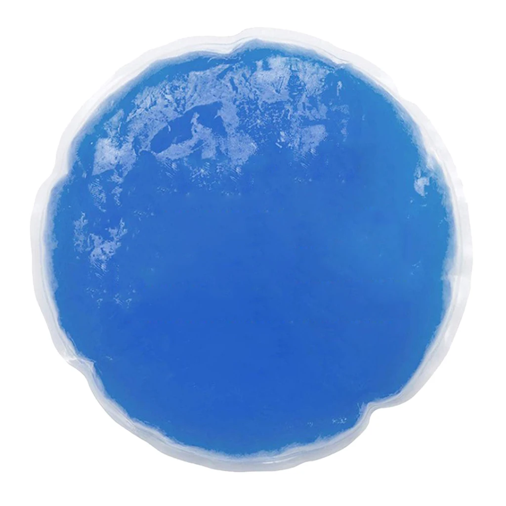 Round Reusable Comfort Gel Ice Pack Hot & Cold Bag Help Reduce The Swelling
