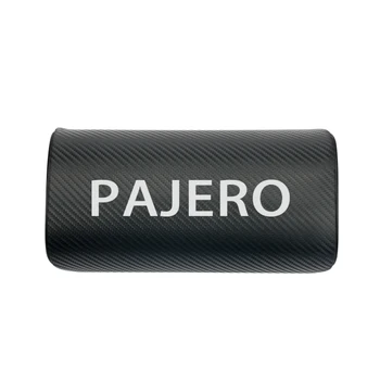 

car neck pillows both side pu leather single headrest case for Mitsubishi Pajero car accessories